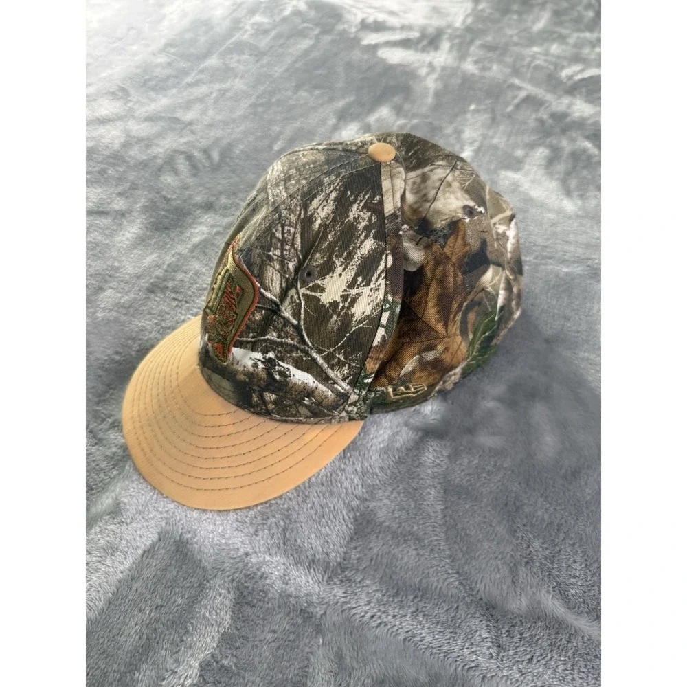 New Era Detroit Tigers Realtree Camo Exclusive 59Fifty A Frame Snapback Hat New